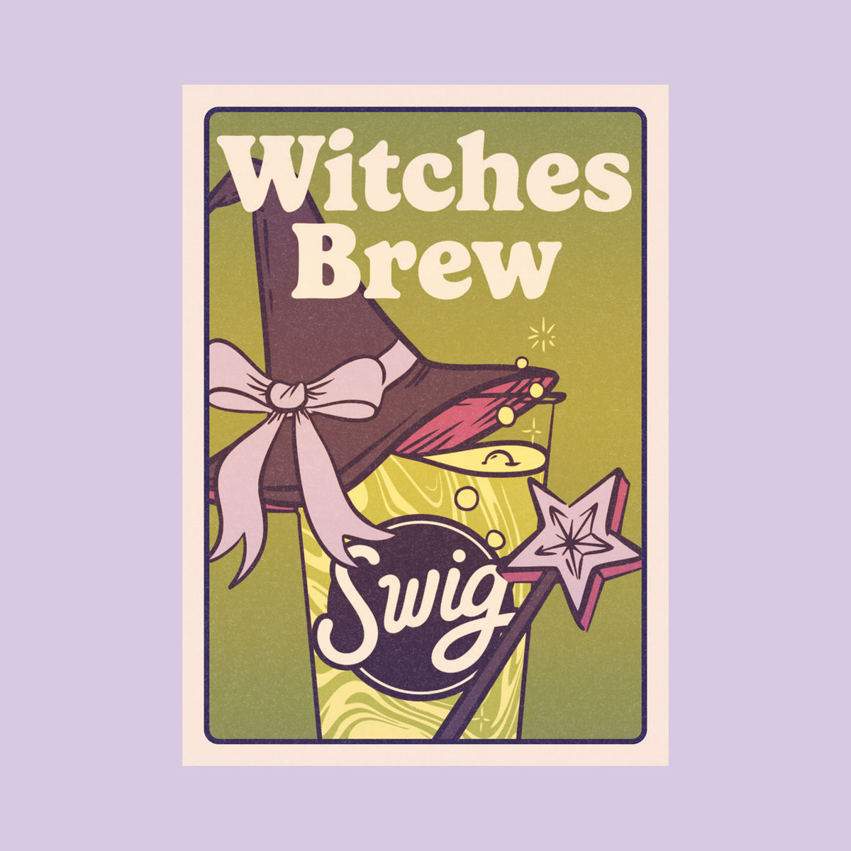 Halloween Exchange Card featuring the Witches Brew design.
